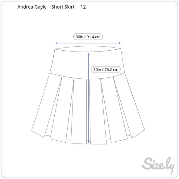 Andrea Gayle Skirt 12 Women MultiColor Graphic - Picture 2 of 6